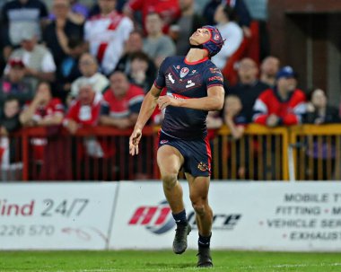 St. Helens 'den Harry Robertson, Betfred Süper Lig 13. Raundunda Hull KR, St. Helens' e karşı Sewell Group Craven Park, Kingston üzerine Hull, Birleşik Krallık, 30 Mayıs 2025