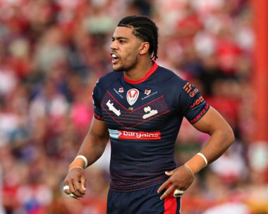 Betfred Süper Lig 13. Raundunda St. Helens 'ten Lewis Murphy Sewell Group Craven Park' ta Hull KR 'a karşı St Helens maçı, 30 Mayıs 2025' te Hull, İngiltere 'de oynanacak.