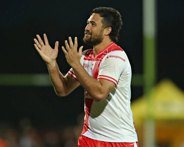 Hull KR 'dan Peta Hiku, 30 Mayıs 2025 tarihinde İngiltere' nin Hull kenti Kingston 'da oynanan Sewell Group Craven Park' ta oynanan 13.