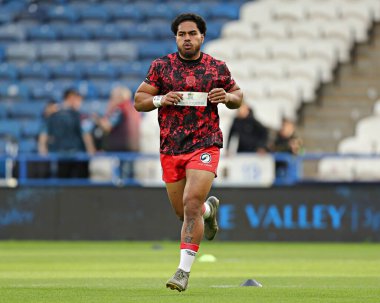 Leigh Leoparları 'ndan Alec Tuitavake, Betfred Süper Lig 13. Raundundan önce Huddersfield Giants, John Smith Stadyumu, Huddersfield, Birleşik Krallık' ta Leoparlara karşı 29 Mayıs 2025