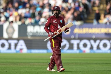 Batı Hint Adaları 'ndan Amir Jangoo, 29 Mayıs 2025' te İngiltere 'nin Edgbaston, Birmingham' da Batı Hint Adaları 'na açtığı 1.