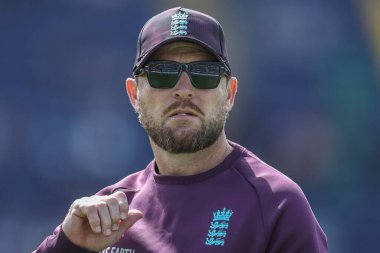 Brendon McCullum, İngiltere 2. Metro Bankası ODI İngiltere - Batı Hint Adaları, Sophia Gardens Kriket Sahası, Cardiff, İngiltere 1 Haziran 2025