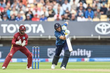 İngiltere 'den Joe Root, 29 Mayıs 2025' te Edgbaston, Birmingham, İngiltere 'de Batı Hint Adaları' na karşı 1.