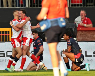 Hull KR 'dan Jack Broadbent, 30 Mayıs 2025' te İngiltere 'nin Hull kenti üzerinde Kingston' da oynanan Sewell Group Craven Park 'ta oynanan 13.