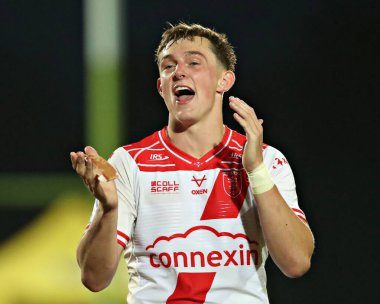 Hull KR 'dan Jack Broadbent, 30 Mayıs 2025' te İngiltere 'nin Hull kentinde oynanan Sewell Group Craven Park' ta oynanan 13.