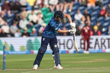 İngiltere Valesi, 1 Haziran 2025 'te Sophia Gardens Cricket Ground, Cardiff, Birleşik Krallık' ta 2. Metro Bank ODI İngiltere - Batı Hint Adaları maçında Batı Hint Adaları 'ndan Alzarri Joseph tarafından LBW ile şaşkına çevrildi.