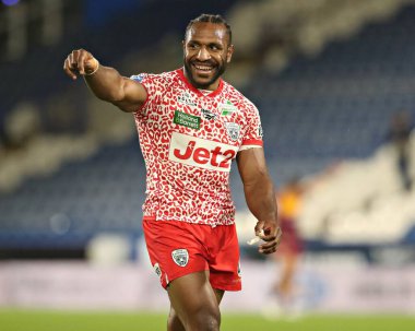 Leigh Leoparları 'ndan Edwin Ipape, Betfred Süper Lig 13. Raundundan sonra Huddersfield Giants, John Smith Stadyumu, Huddersfield, Birleşik Krallık' ta Leoparlara karşı 29 Mayıs 2025