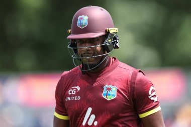 Batı Hint Adaları 'ndan Matthew Forde, 1 Haziran 2025' te Sofya Bahçeleri Kriket Sahası, Cardiff, İngiltere 'de 2.