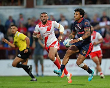 St. Helens 'li Tristan Sailor, Betfred Süper Lig 13. Raundunda Hull KR, St. Helens' e karşı Sewell Group Craven Park, Kingston üzerine Hull, Birleşik Krallık, 30 Mayıs 2025