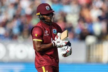 Batı Hint Adaları 'ndan Keacy Carty, 29 Mayıs 2025' te İngiltere 'nin Edgbaston, Birmingham' da Batı Hint Adaları 'na açtığı 1.