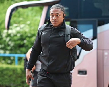 Leigh Leoparları 'ndan Fanitesi Niu, 29 Mayıs 2025' te Birleşik Krallık 'ın Huddersfield Stadyumu' nda oynanan 13.