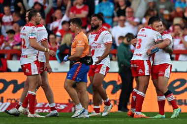 Hull KR 'dan Mikey Lewis, 30 Mayıs 2025' te İngiltere 'nin Hull kenti Kingston' da oynanan Sewell Group Craven Park 'ta oynanan 13.