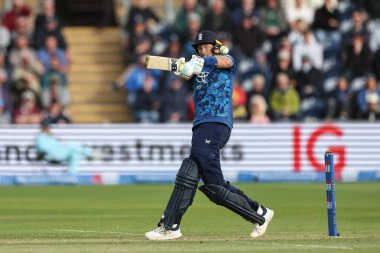 İngiltere 'den Joe Root, 1 Haziran 2025' te Sofya Bahçeleri Kriket Sahası, Cardiff, Birleşik Krallık 'ta 2.