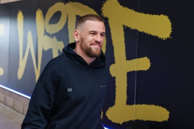 Warrington Wolves takımından Matt Dufty, 30 Mayıs 2025 'te İngiltere' nin Warrington şehrindeki Halliwell Jones Stadyumu 'nda oynanan 13.