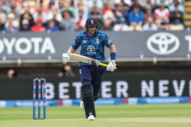 İngiltere 'den Joe Root, 29 Mayıs 2025' te Edgbaston, Birmingham, İngiltere 'de Batı Hint Adaları' na karşı 1. Metro Bank ODI İngiltere maçında bir koşu yapıyor.