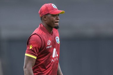 Batı Hint Adaları 'ndan Alzarri Joseph, 29 Mayıs 2025' te İngiltere 'nin Batı Hint Adaları' na karşı Edgbaston, Birmingham, Birleşik Krallık 'ta 1.