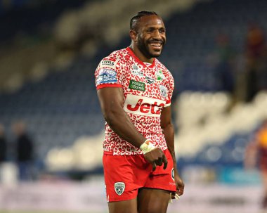 Leigh Leoparları 'ndan Edwin Ipape, Betfred Süper Lig 13. Raundundan sonra Huddersfield Giants, John Smith Stadyumu, Huddersfield, Birleşik Krallık' ta Leoparlara karşı 29 Mayıs 2025