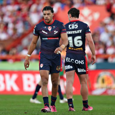 Betfred Süper Lig 13. Raundunda St. Helens 'ten Lewis Murphy Sewell Group Craven Park' ta Hull KR 'a karşı St Helens maçı, 30 Mayıs 2025' te Hull, İngiltere 'de oynanacak.