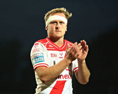 Hull KR 'dan Jez Litten, 30 Mayıs 2025' te İngiltere 'nin Hull kenti Kingston' da oynanan Sewell Group Craven Park 'ta oynanan 13.