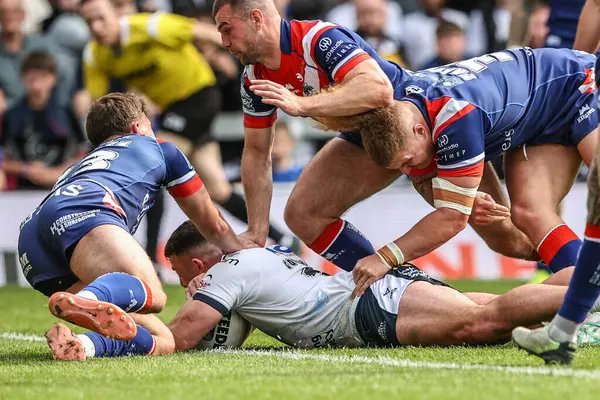 Leeds Rhinos 'tan Jake Connor, 31 Mayıs 2025' te Birleşik Krallık 'ın Leeds Stadyumu' nda oynanan Betfred Süper Lig 13. Raundu 'nda Leeds Gergedan-Wakefield Üçlemesi maçına gidiyor.