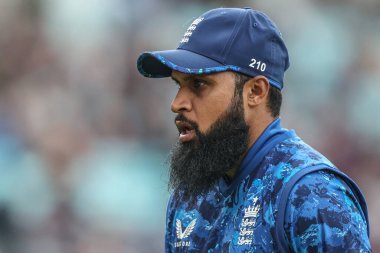 İngiliz Adil Rashid 3. Metro Bankası ODI İngiltere, Batı Hint Adaları 'na karşı Kia Oval, Londra, İngiltere, 3 Haziran 2025
