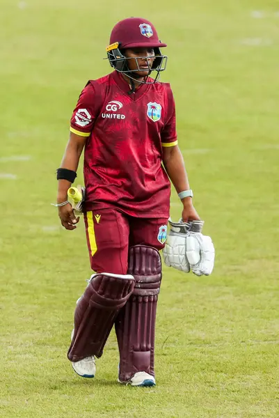 Batı Hint Adaları 'ndan Zaida James, 4 Haziran 2025' te Uptonsteel County Ground, Leicester, Birleşik Krallık 'ta 2.