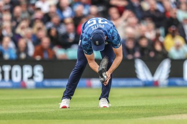 İngiltere Valesi, 3 Haziran 2025 'te Kia Oval, Londra' da Batı Hint Adaları 'nda düzenlenen 3. Metro Bank ODI İngiltere - Batı Hint Adaları sırasında topa isabet eden bir güvercini kontrol edecek mi?