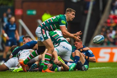 Leicester Kaplanları 'ndan Jack van Poortvliet Gallagher Premiership Play-off Leicester Tigers' a karşı Mattioli Woods Welford Road Stadyumu, Leicester, Birleşik Krallık, 7 Haziran 2025