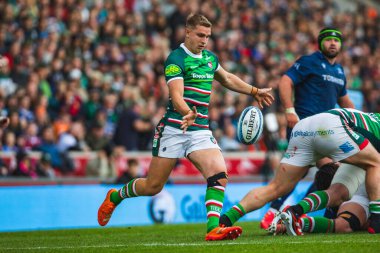 Leicester Kaplanları 'ndan Jack van Poortvliet Gallagher Premiership Play-off Leicester Tigers' a karşı Mattioli Woods Welford Road Stadyumu, Leicester, Birleşik Krallık, 7 Haziran 2025