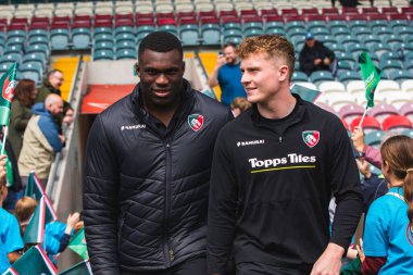 Leicester Tigers 'dan Emeka Ilione Gallagher Premiership play-off' undan önce Leicester Tigers, Mattioli Woods Welford Road Stadyumu 'nda Satış Köpekbalıklarına karşı, 7 Haziran 2025