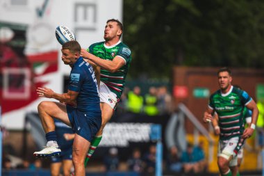 Leicester Tigers 'ın Freddie Steward' ı Gallagher Premiership play-off 'unda Leicester Tigers, Mattioli Woods Welford Road Stadyumu' nda Satış Köpekbalıklarına karşı, 7 Haziran 2025