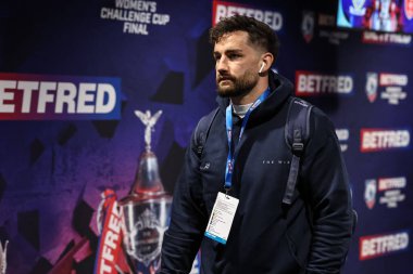 Warrington Wolves 'un Toby King' i, 7 Haziran 2025 'te Londra, Wembley Stadyumu' nda oynanan Betfred Challenge Cup Final Warrington Wolves vs Hull KR maçında geldi.
