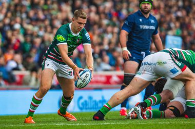 Leicester Kaplanları 'ndan Jack van Poortvliet Gallagher Premiership Play-off Leicester Tigers' a karşı Mattioli Woods Welford Road Stadyumu, Leicester, Birleşik Krallık, 7 Haziran 2025