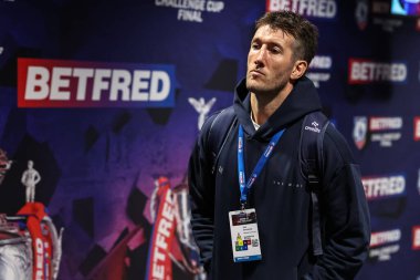 Warrington Wolves 'tan Stefan Ratchford, 7 Haziran 2025' te İngiltere 'nin Wembley Stadyumu' nda oynanan Betfred Challenge Cup Final Warrington Wolves vs Hull KR maçında geldi.