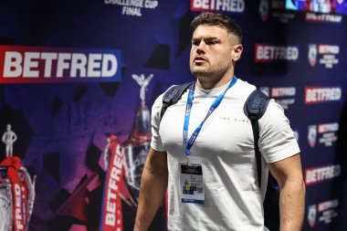 Warrington Wolves 'tan Joe Philbin, 7 Haziran 2025' te İngiltere 'nin Wembley Stadyumu' nda oynanan Betfred Challenge Cup Final Warrington Wolves vs Hull KR maçında geldi.