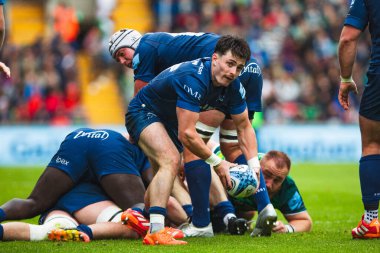 Satış köpekbalığı Raffi Quirke Gallagher Premiership play-off 'unda Leicester Tigers' a karşı Mattioli Woods Welford Road Stadyumu, Leicester, Birleşik Krallık, 7 Haziran 2025