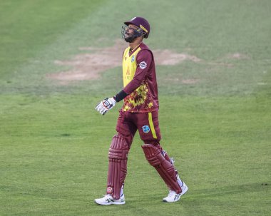 Batı Hint Adaları 'ndan Roston Chase, 1. Vitality T20 Uluslararası Serisi İngiltere - Batı Hint Adaları, Banks Riverside Stadyumu, Chester-le-street, Birleşik Krallık, 6 Haziran 2025