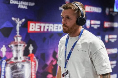 Warrington Wolves 'tan Marc Sneyd, 7 Haziran 2025' te İngiltere 'nin Wembley Stadyumu' nda oynanan Betfred Challenge Cup Final Warrington Wolves vs Hull KR maçında geldi.