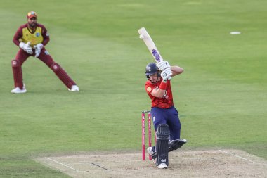 İngiltere 'den Jacob Bethell, 1. Vitality T20 Uluslararası Serisi' nde, İngiltere - Batı Hint Adaları - Banks Riverside Stadyumu, Chester-le-street, Birleşik Krallık, 6 Haziran 2025