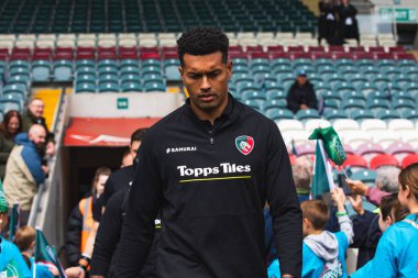 Leicester Tigers 'dan Ben Volavola Gallagher Premiership play-off' undan önce Leicester Tigers, Mattioli Woods Welford Road Stadyumu 'nda Satış Köpekbalıklarına karşı, 7 Haziran 2025