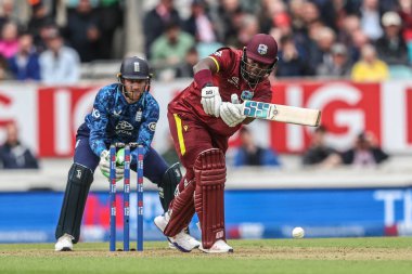 Batı Hint Adaları 'ndan Sherfane Rutherford, 3 Haziran 2025' te Kia Oval, Londra 'da 3.