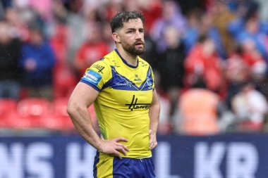 Warrington Wolves 'un kederli Toby King' i Betfred Challenge Cup Final Warrington Wolves, Wembley Stadyumu 'nda Hull KR' a karşı, 7 Haziran 2025