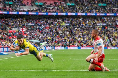 Warrington Wolves 'tan Josh Thewlis, 7 Haziran 2025' te Londra, Wembley Stadyumu 'nda oynanan Betfred Challenge Cup Final Warrington Wolves vs Hull KR karşılaşmasında şansını deneyecek.