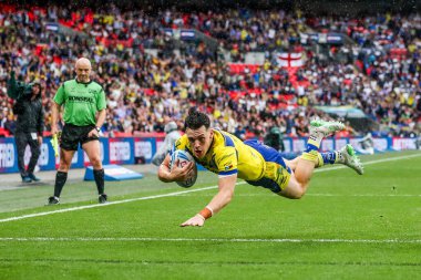 Warrington Wolves 'tan Josh Thewlis, 7 Haziran 2025' te Londra, Wembley Stadyumu 'nda oynanan Betfred Challenge Cup Final Warrington Wolves vs Hull KR karşılaşmasında şansını deneyecek.