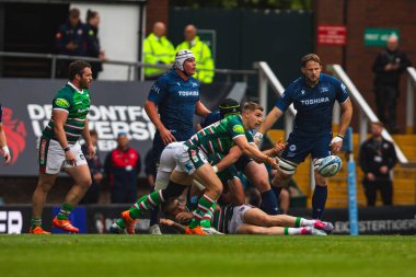 Leicester Kaplanları 'ndan Jack van Poortvliet Gallagher Premiership Play-off Leicester Tigers' a karşı Mattioli Woods Welford Road Stadyumu, Leicester, Birleşik Krallık, 7 Haziran 2025