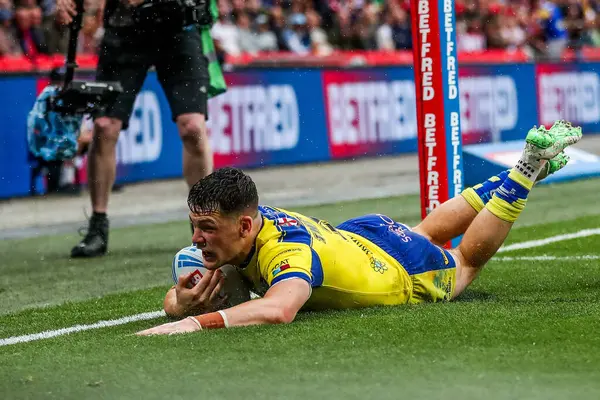 Warrington Wolves 'tan Josh Thewlis, 7 Haziran 2025' te Londra, Wembley Stadyumu 'nda oynanan Betfred Challenge Cup Final Warrington Wolves vs Hull KR karşılaşmasında şansını deneyecek.