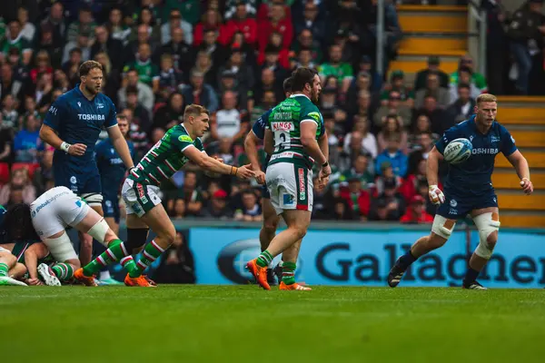 Leicester Kaplanları 'ndan Jack van Poortvliet Gallagher Premiership Play-off Leicester Tigers' a karşı Mattioli Woods Welford Road Stadyumu, Leicester, Birleşik Krallık, 7 Haziran 2025