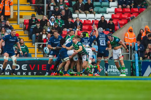 Leicester Kaplanları 'ndan Jack van Poortvliet Gallagher Premiership Play-off Leicester Tigers' a karşı Mattioli Woods Welford Road Stadyumu, Leicester, Birleşik Krallık, 7 Haziran 2025