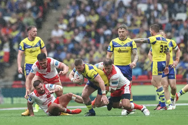 Warrington Wolves 'tan Luke Yates, 7 Haziran 2025' te Londra, Wembley Stadyumu 'nda oynanan Betfred Challenge Cup Final Warrington Wolves vs Hull KR maçında...