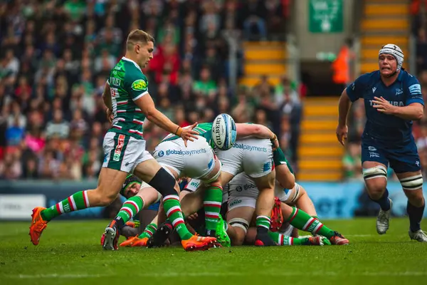Leicester Kaplanları 'ndan Jack van Poortvliet Gallagher Premiership Play-off Leicester Tigers' a karşı Mattioli Woods Welford Road Stadyumu, Leicester, Birleşik Krallık, 7 Haziran 2025